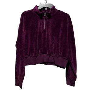 Abound Cropped Quarter Zip Sweatshirt